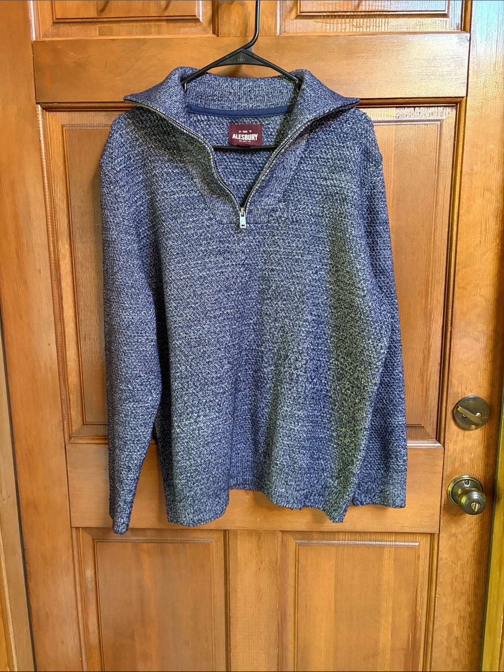 Alesbury Men's Blue Half-Zip Sweater